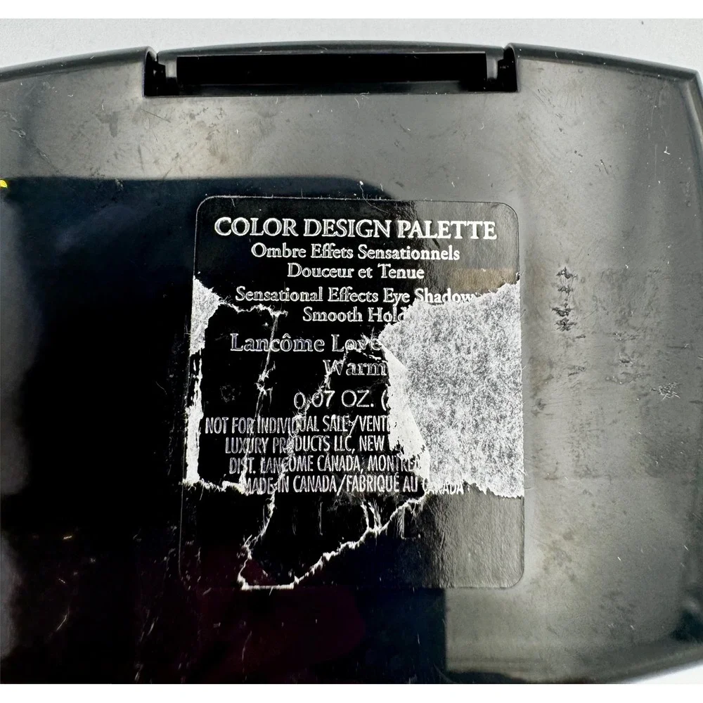 Rare Lancome Loves Women WARM Color Design Eyeshadow Palette 5 Pan Mini New Vtg